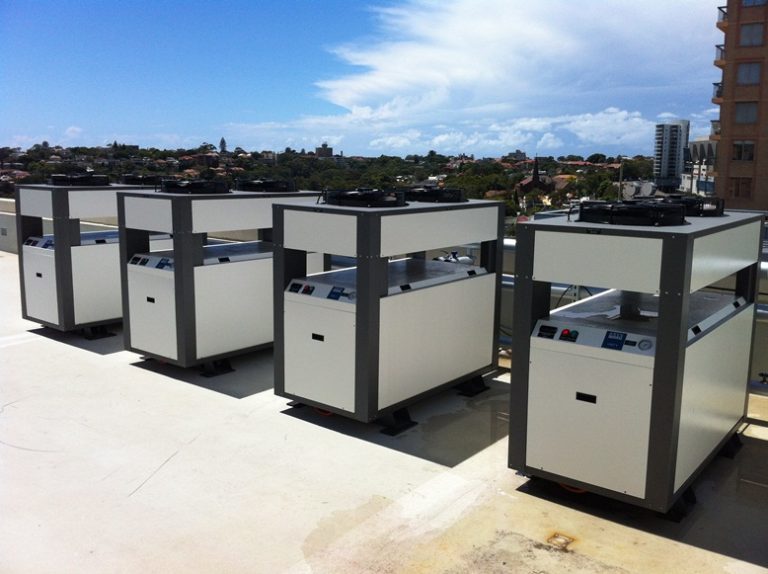 Aqua Chillers on roof - Data Centre